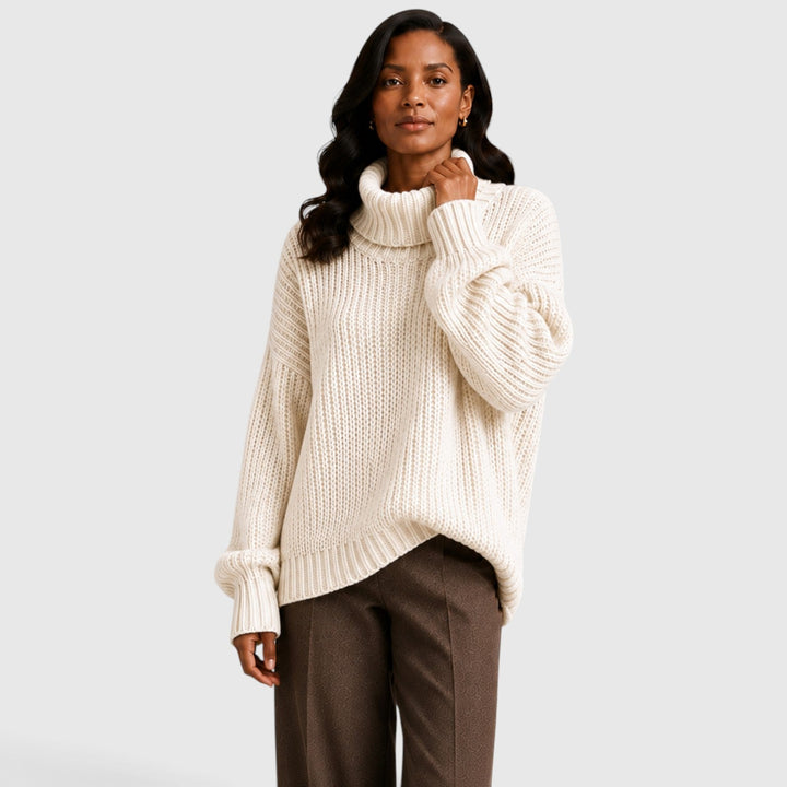 Grace | Warm Turtleneck Chunky Knit Jumper