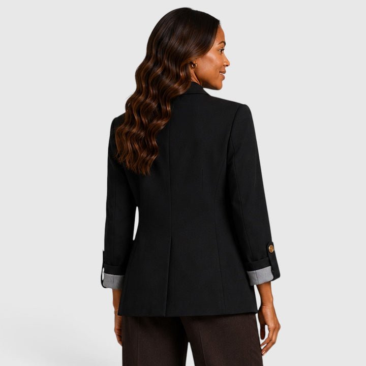 Arabella | Effortless Open Front Blazer with Ruched Sleeves