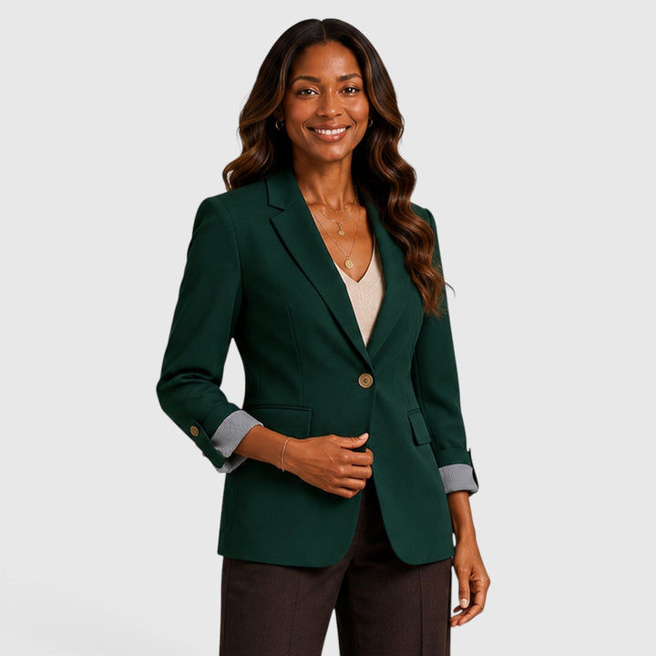 Arabella | Effortless Open Front Blazer with Ruched Sleeves