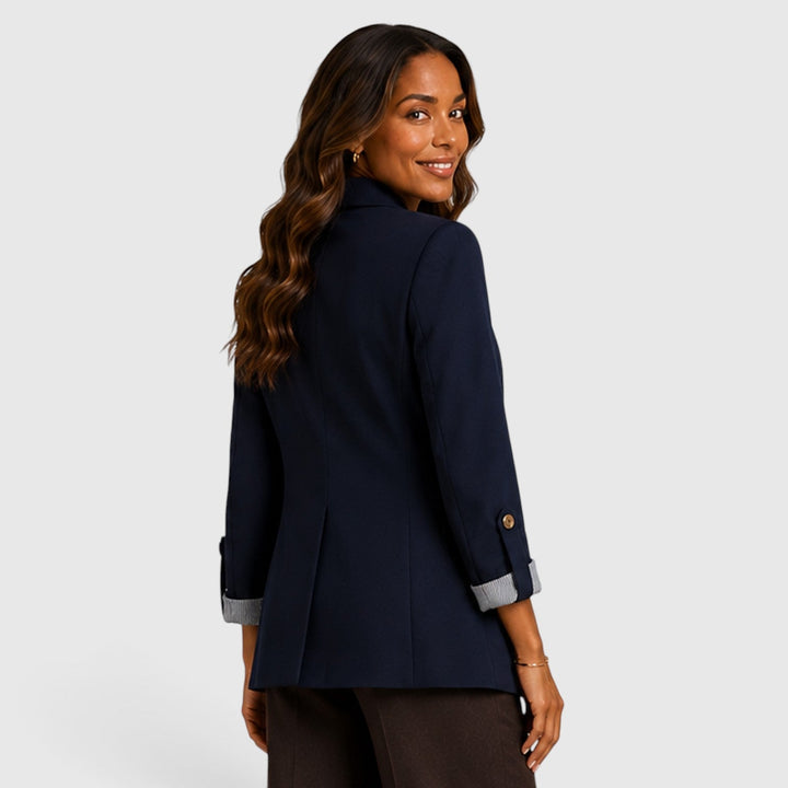 Arabella | Effortless Open Front Blazer with Ruched Sleeves