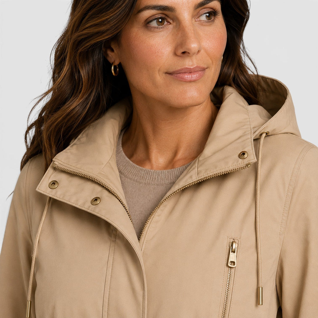 Delphine | Practical Hooded Cotton Parka