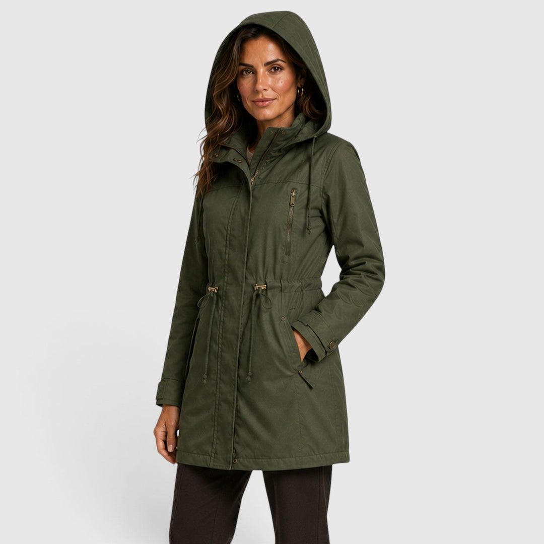 Delphine | Practical Hooded Cotton Parka
