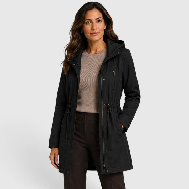Delphine | Practical Hooded Cotton Parka