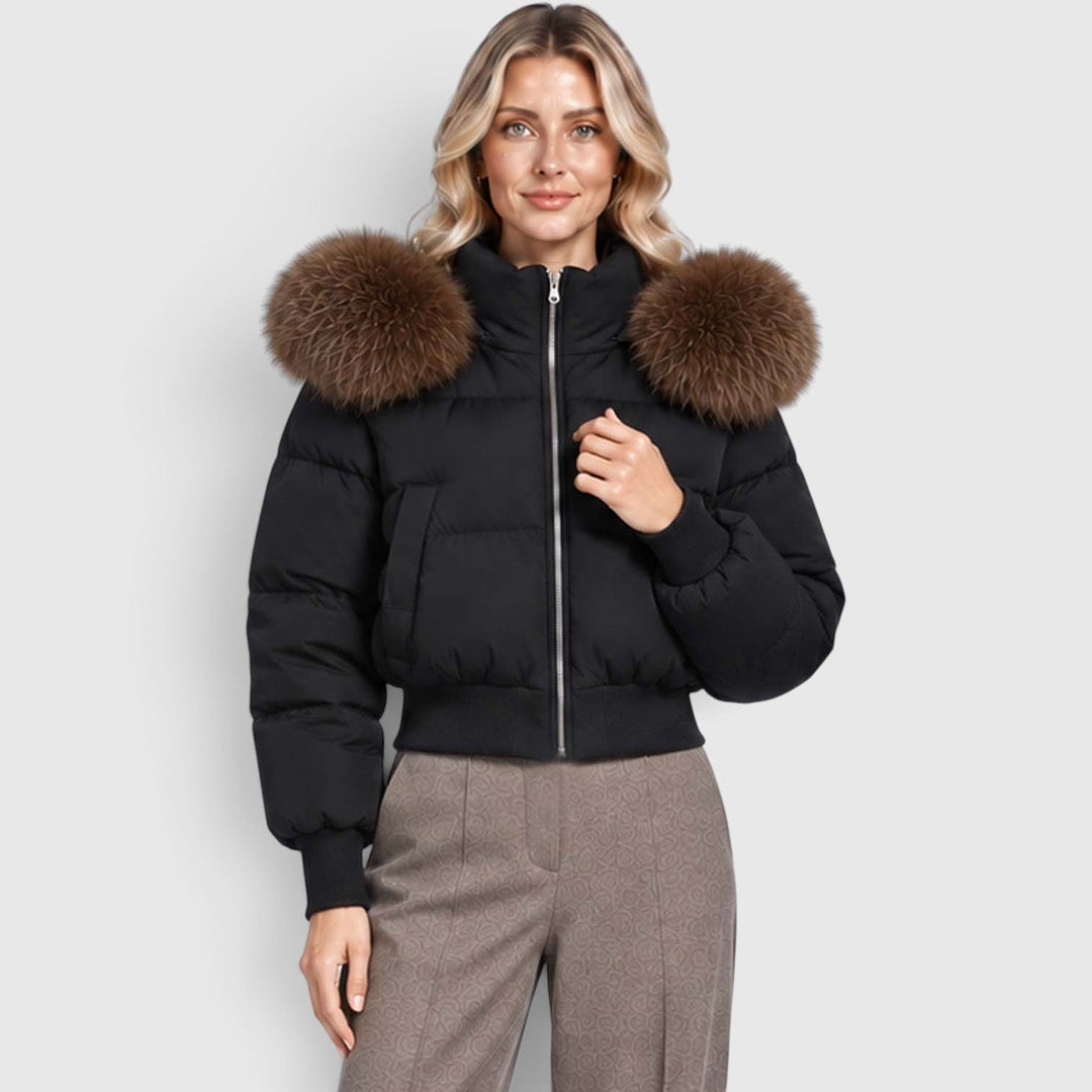 Freya | Sleek Cropped Puffer Jacket Women