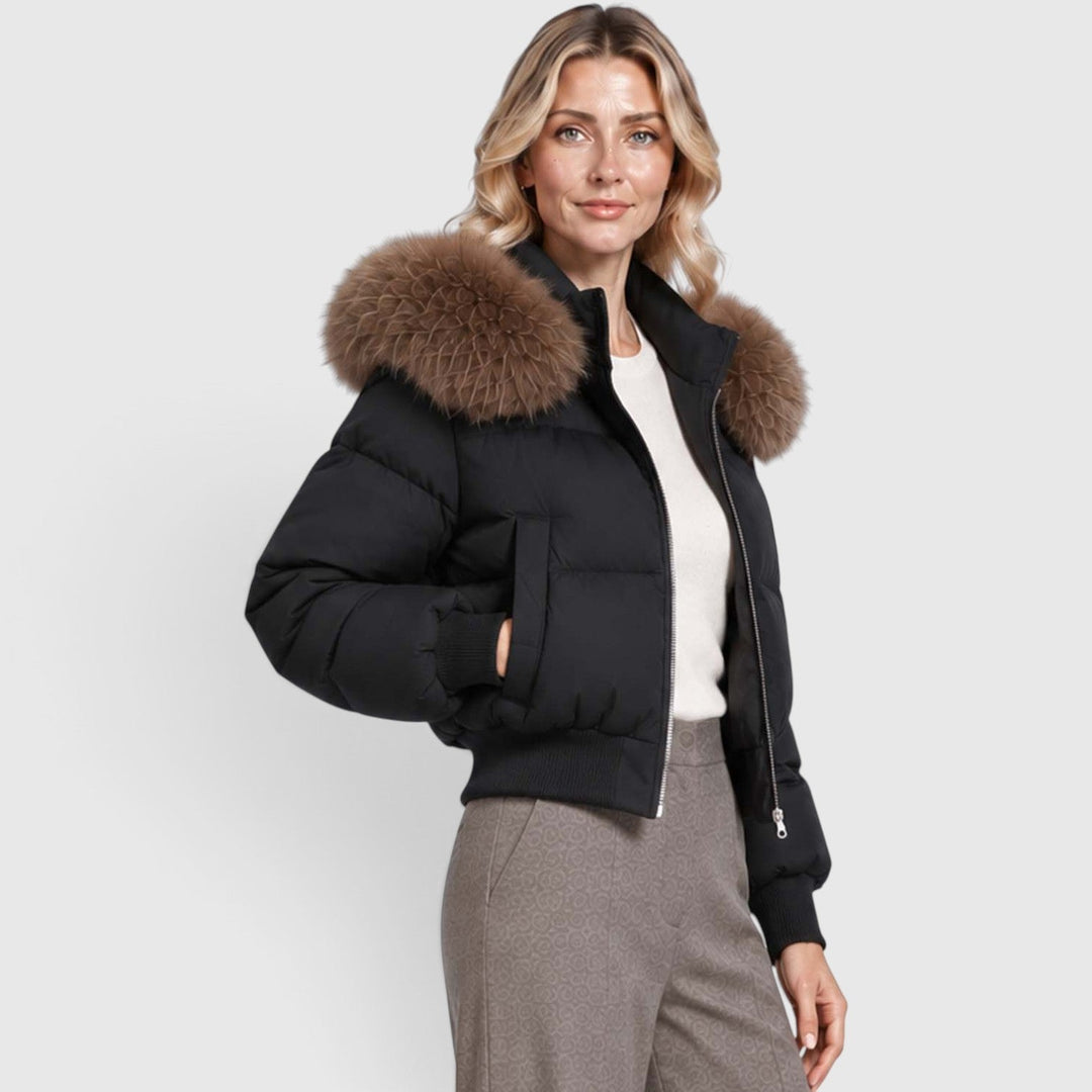 Freya | Sleek Cropped Puffer Jacket Women