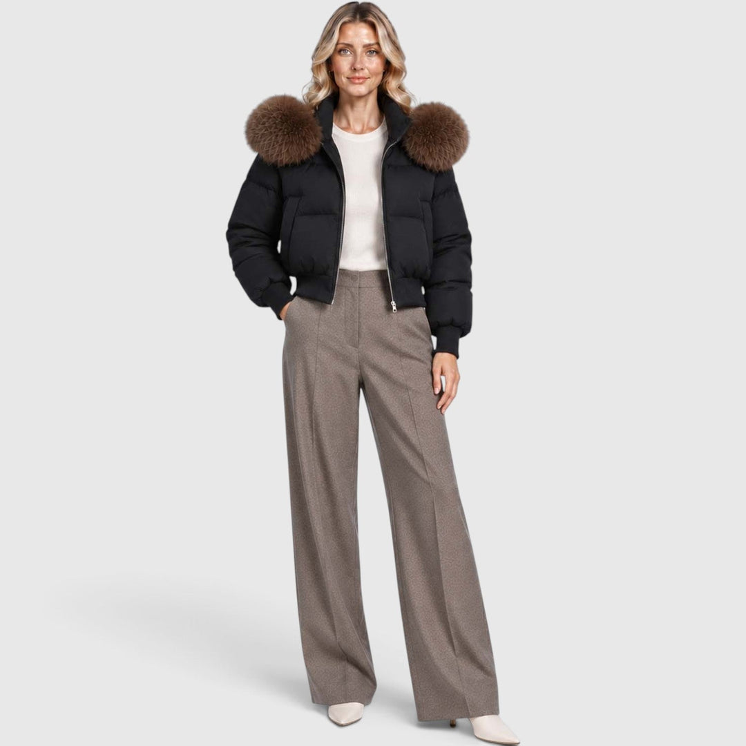 Freya | Sleek Cropped Puffer Jacket Women