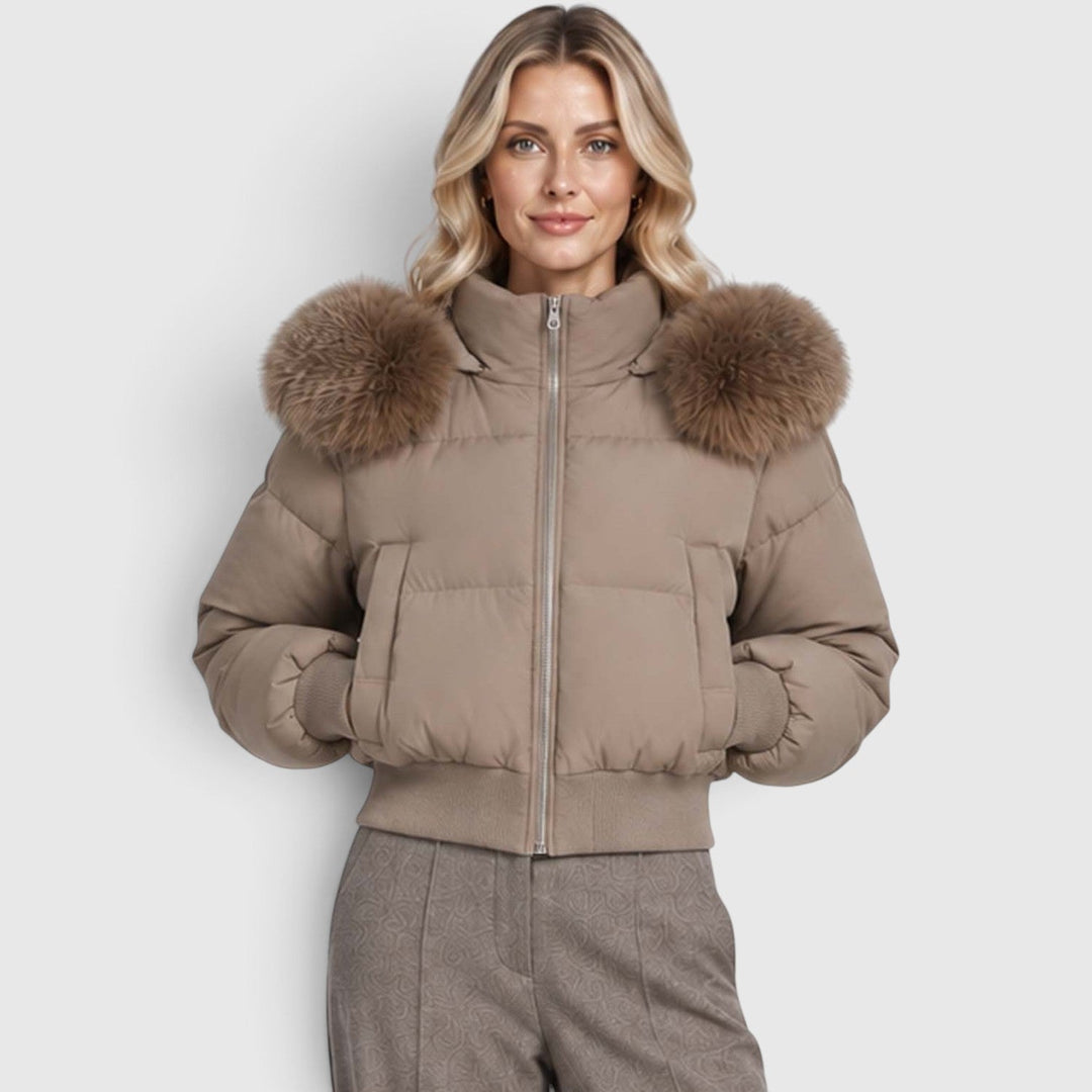 Freya | Sleek Cropped Puffer Jacket Women