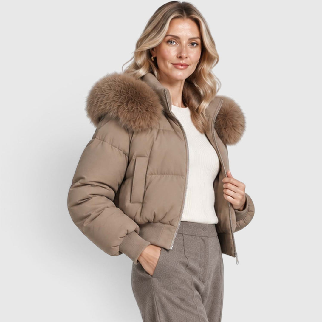 Freya | Sleek Cropped Puffer Jacket Women