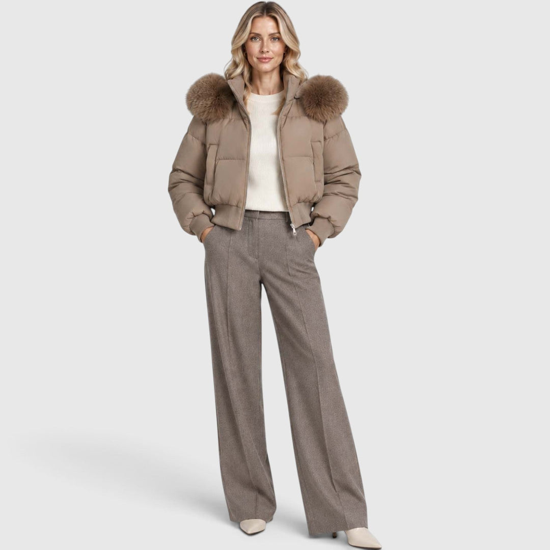 Freya | Sleek Cropped Puffer Jacket Women
