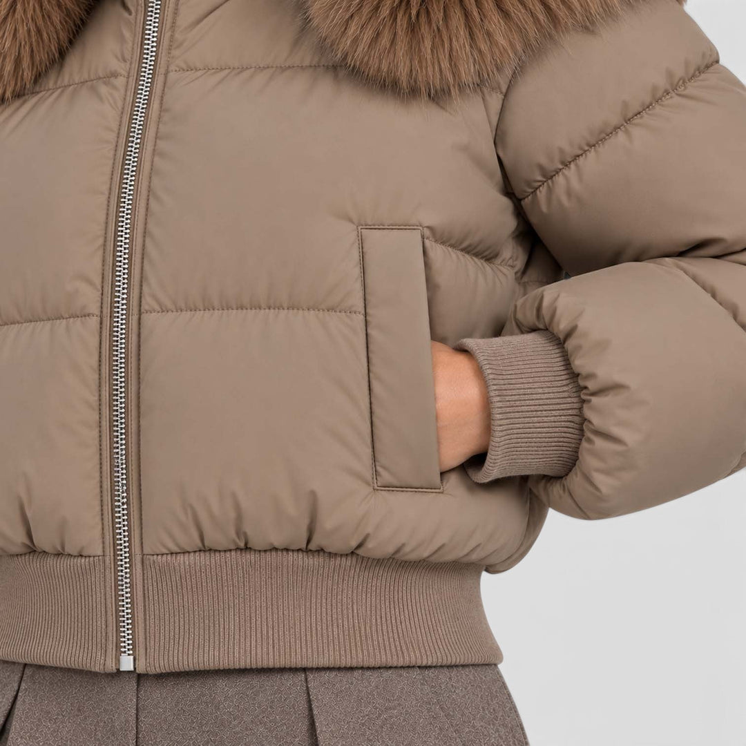 Freya | Sleek Cropped Puffer Jacket Women