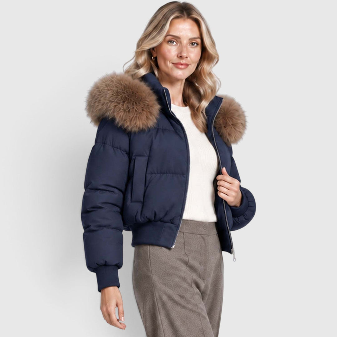 Freya | Sleek Cropped Puffer Jacket Women