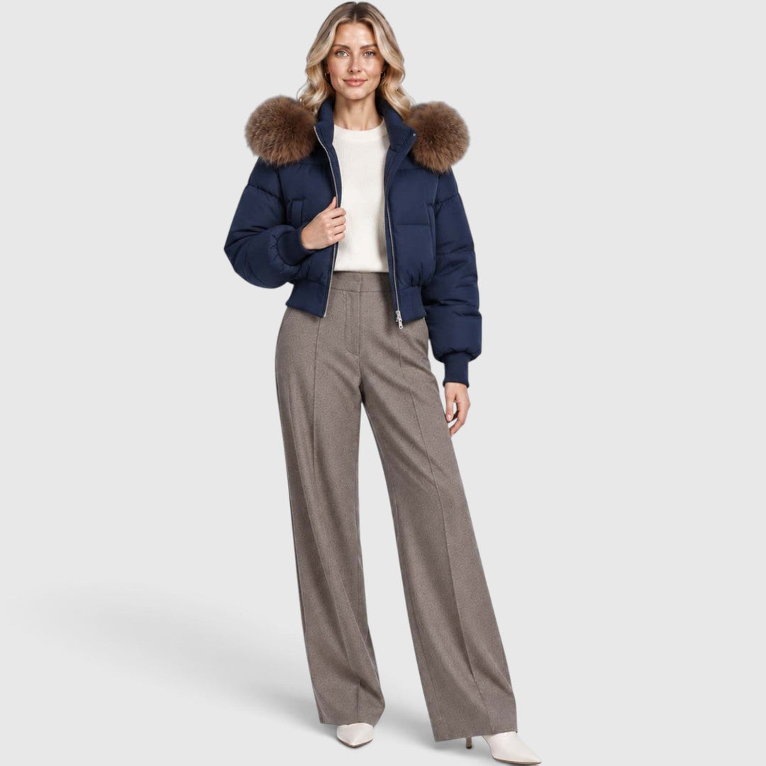Freya | Sleek Cropped Puffer Jacket Women