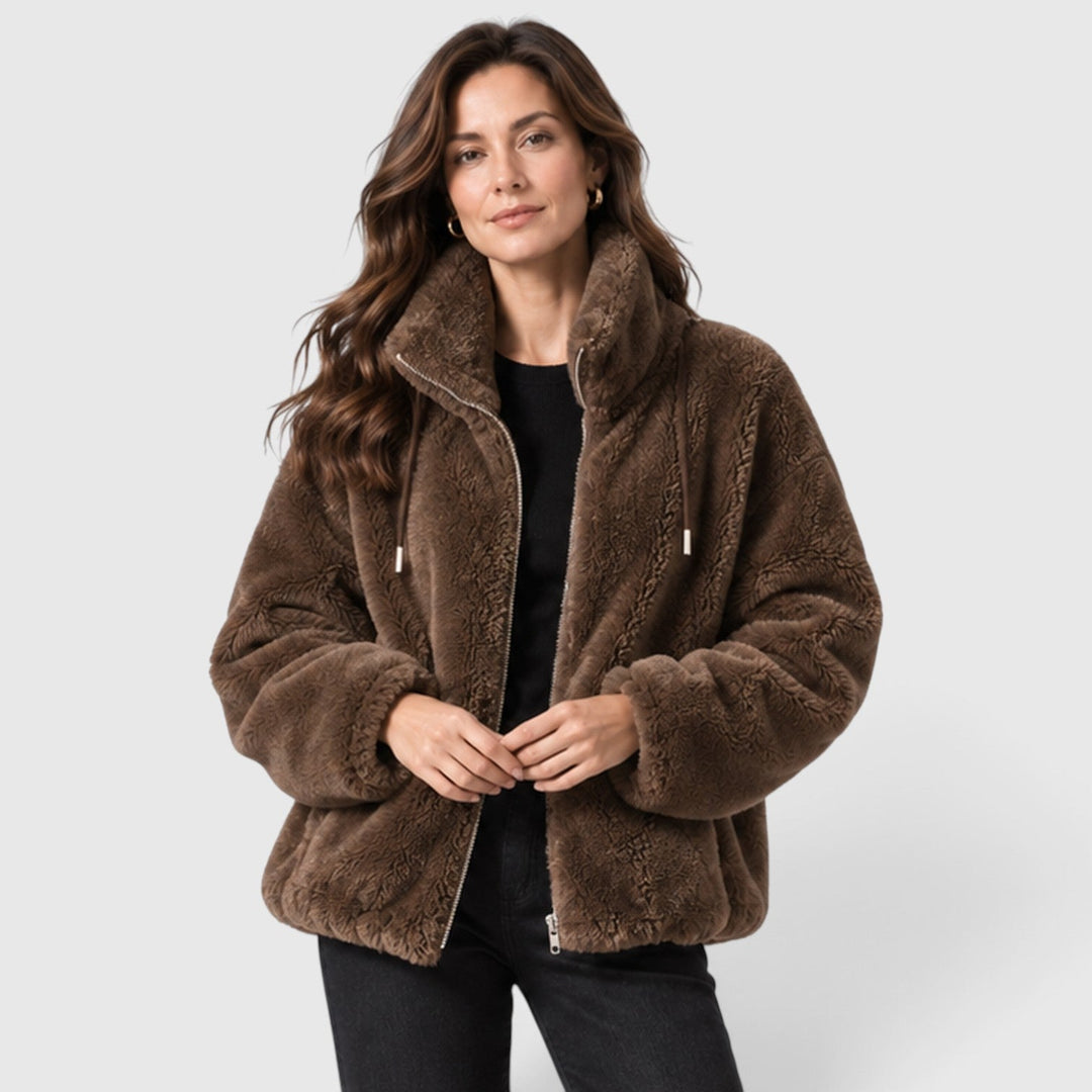Susannah | Modern Faux Fur Jacket Women Full Zip