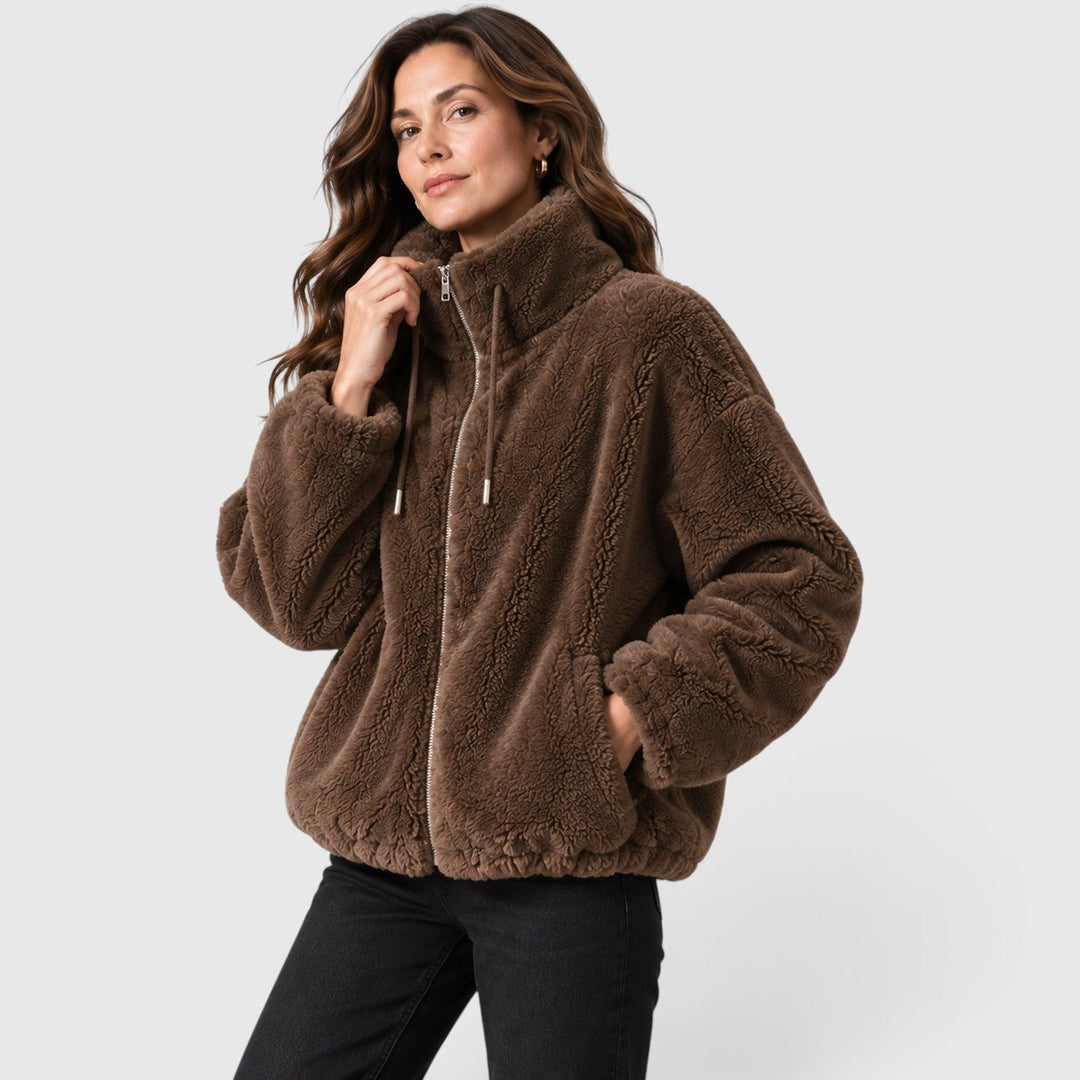Susannah | Modern Faux Fur Jacket Women Full Zip