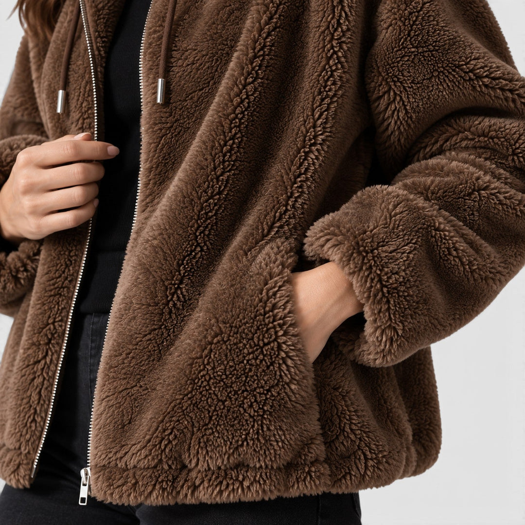 Susannah | Modern Faux Fur Jacket Women Full Zip