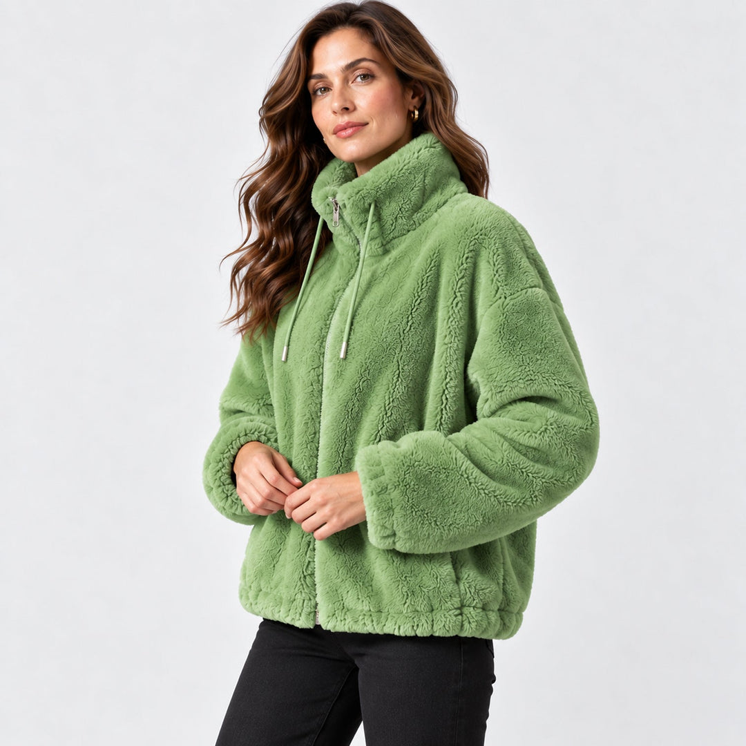 Susannah | Modern Faux Fur Jacket Women Full Zip