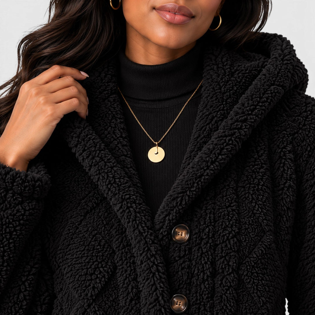 Cosima | Stylish Teddy Coat Women Hooded Cropped