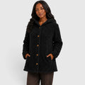 Jane | Cozy Hooded Teddy Fleece Cardigan