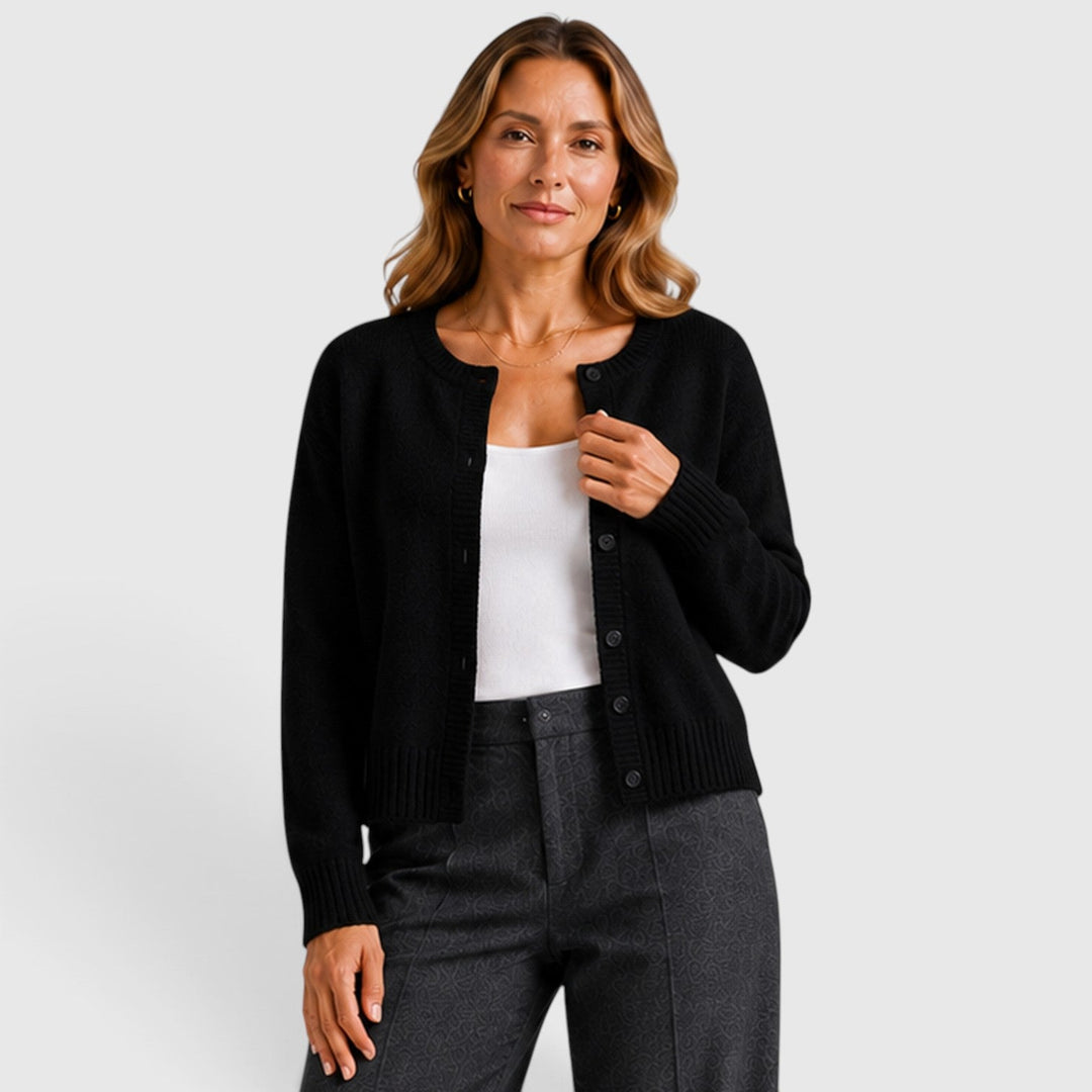 Henrietta | Polished Button-Up Cardigan