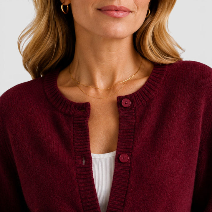 Henrietta | Polished Button-Up Cardigan