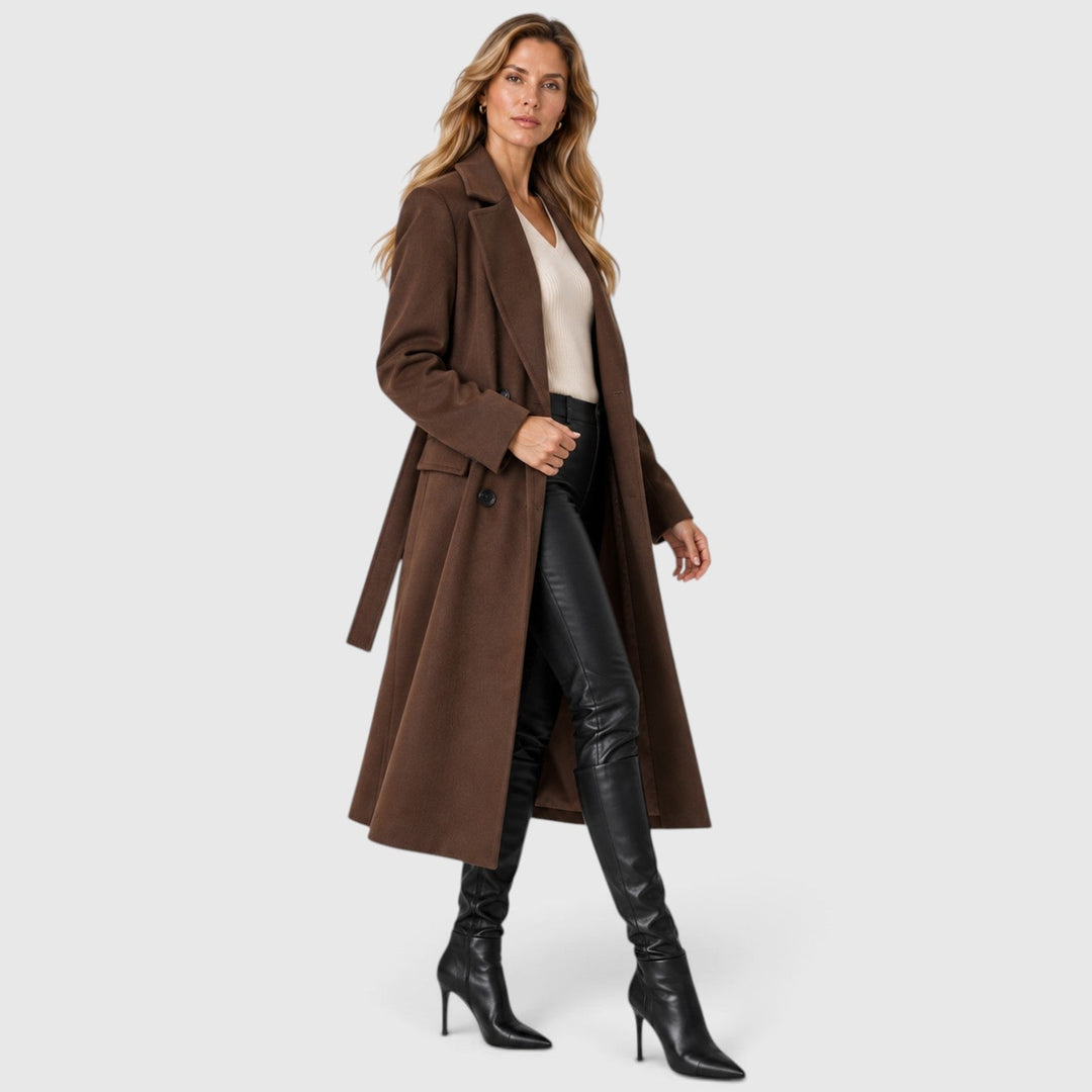 Eustacia | Polished Belted Trench Coat