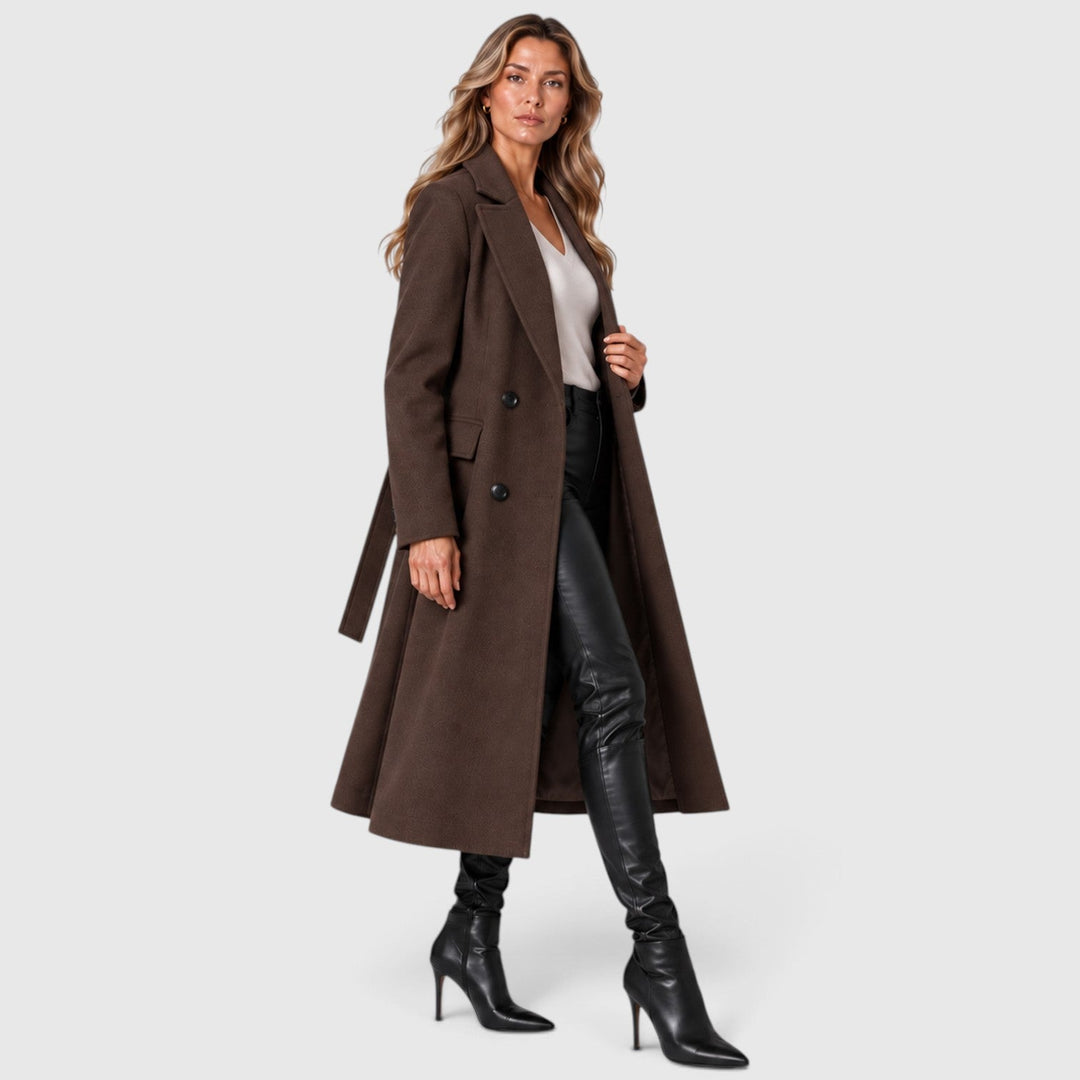 Eustacia | Polished Belted Trench Coat