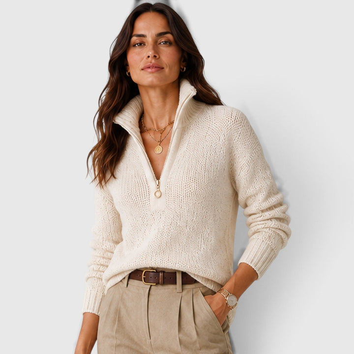 Emmeline | Casual Half-Zip Jumper Knitwear