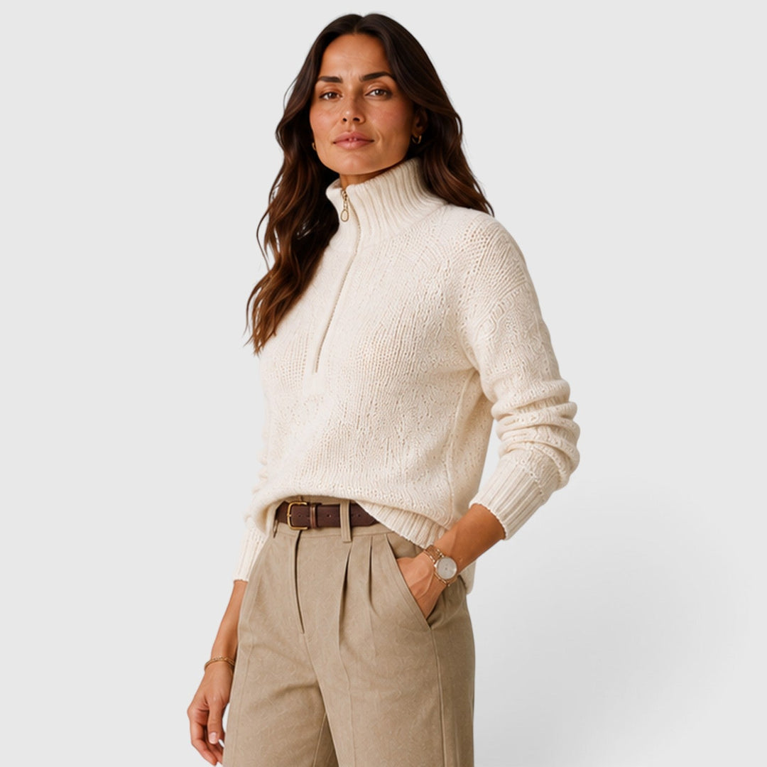 Emmeline | Casual Half-Zip Jumper Knitwear