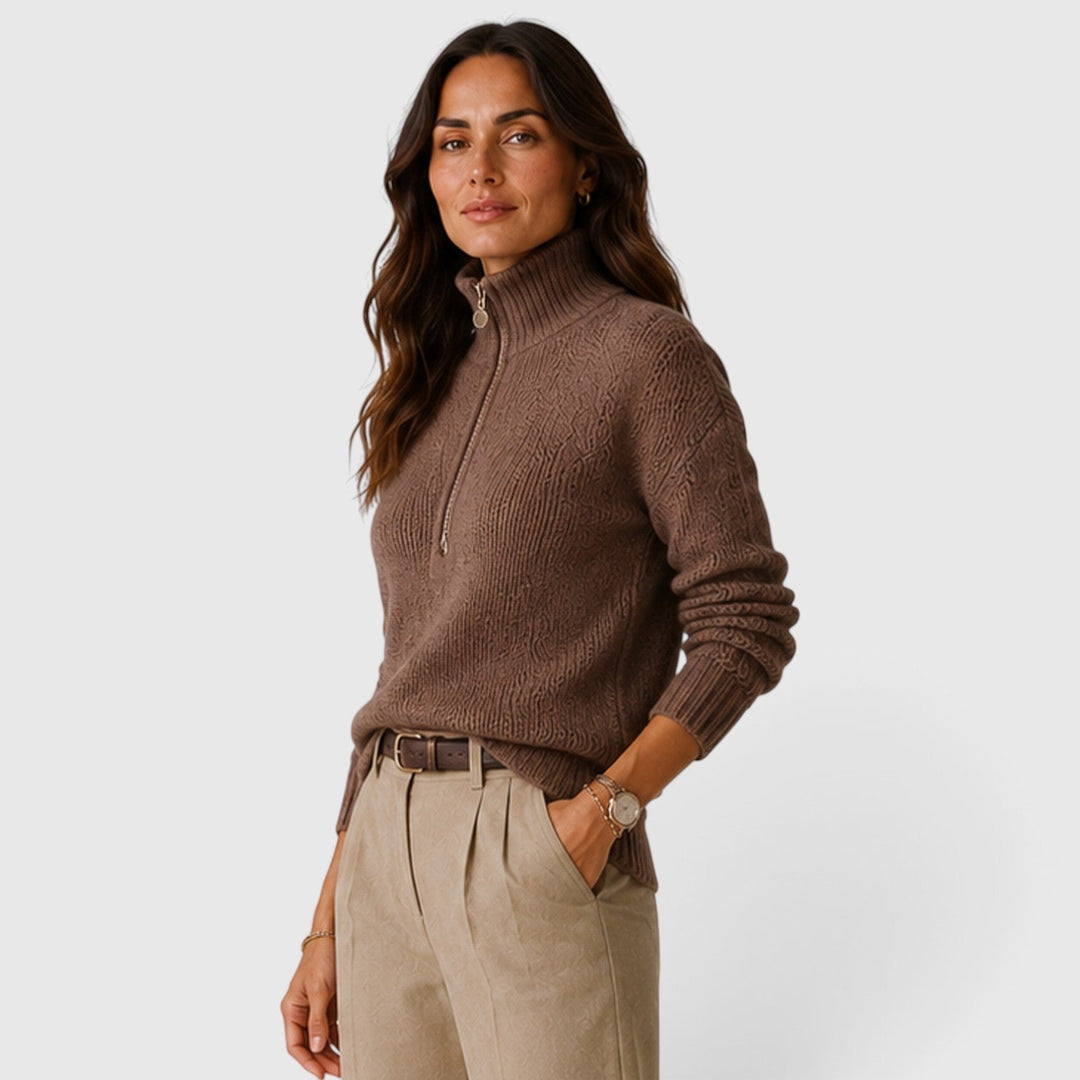 Emmeline | Casual Half-Zip Jumper Knitwear