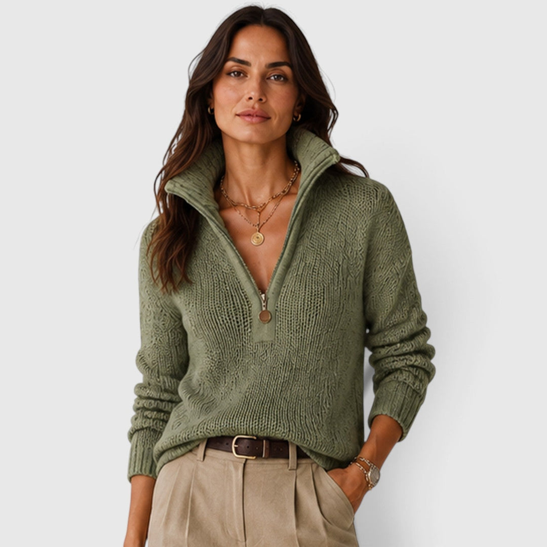 Emmeline | Casual Half-Zip Jumper Knitwear