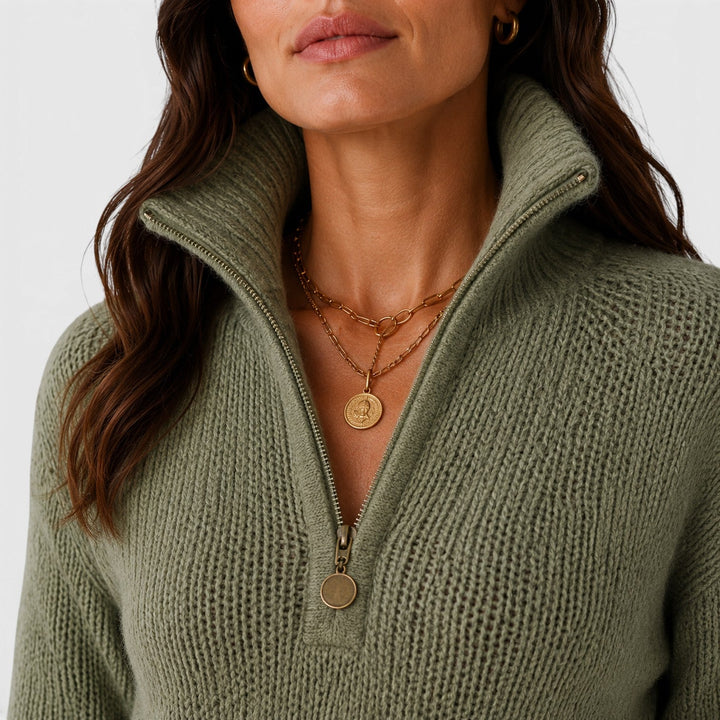 Emmeline | Casual Half-Zip Jumper Knitwear