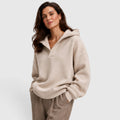Iris | Relaxed Oversized Open Neck Hoodie