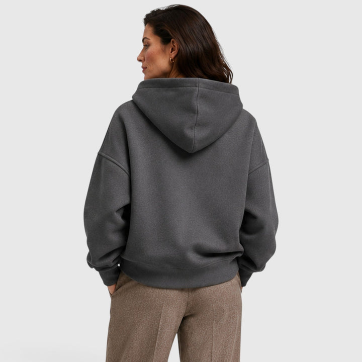Iris | Relaxed Oversized Open Neck Hoodie