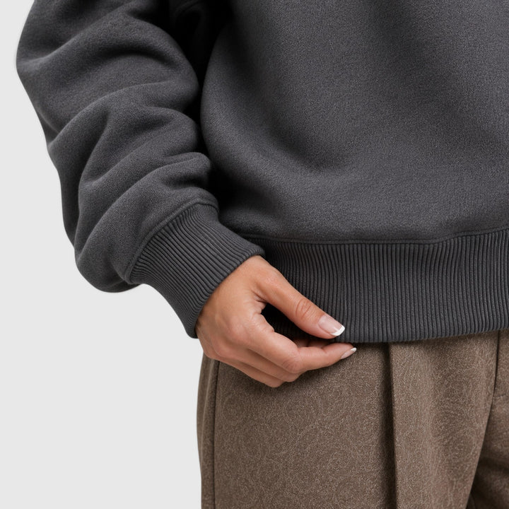 Iris | Relaxed Oversized Open Neck Hoodie