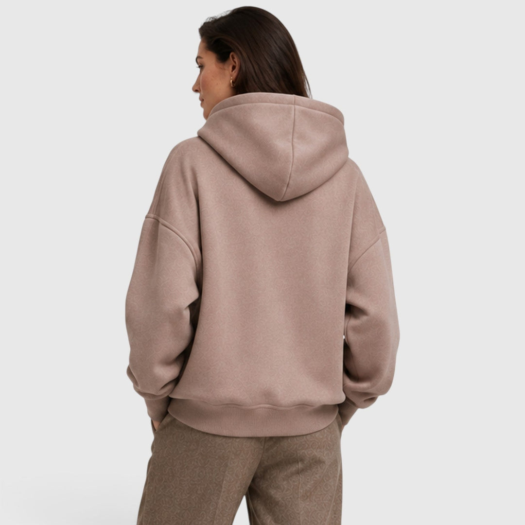 Iris | Relaxed Oversized Open Neck Hoodie