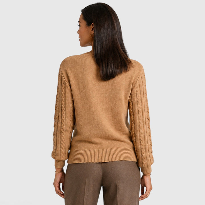 Faye | Cozy Cable Knit Crew Neck Jumper