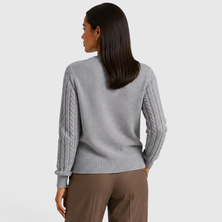 Faye | Cozy Cable Knit Crew Neck Jumper