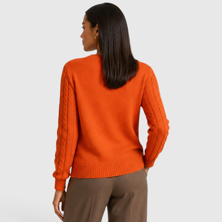 Faye | Cozy Cable Knit Crew Neck Jumper