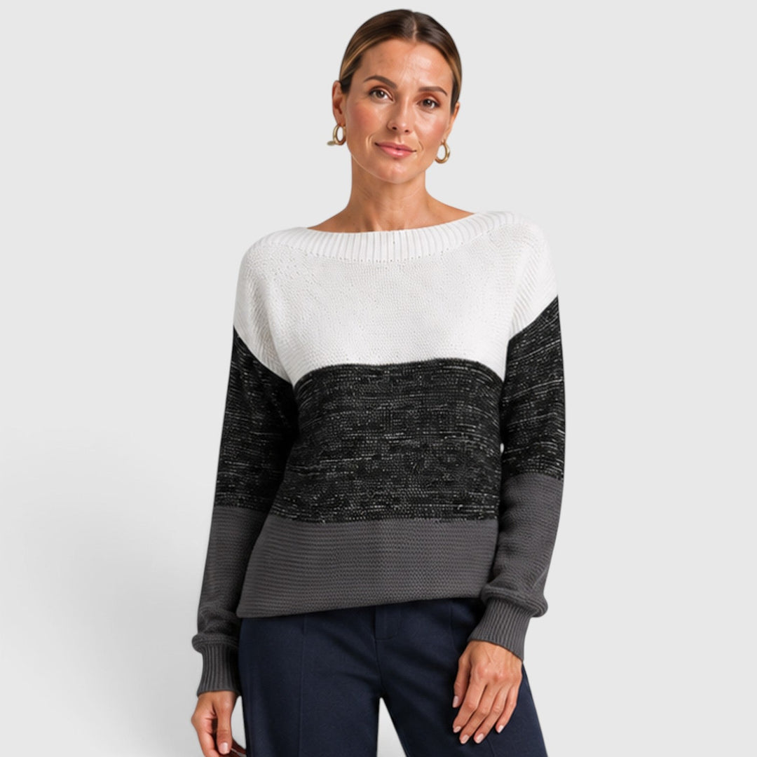 Dorothea | Stylish Colour Block Jumper