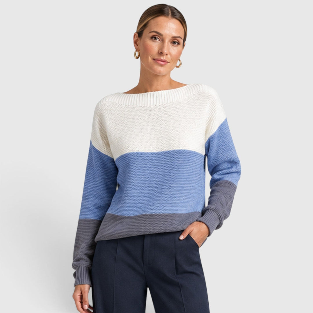 Dorothea | Stylish Colour Block Jumper