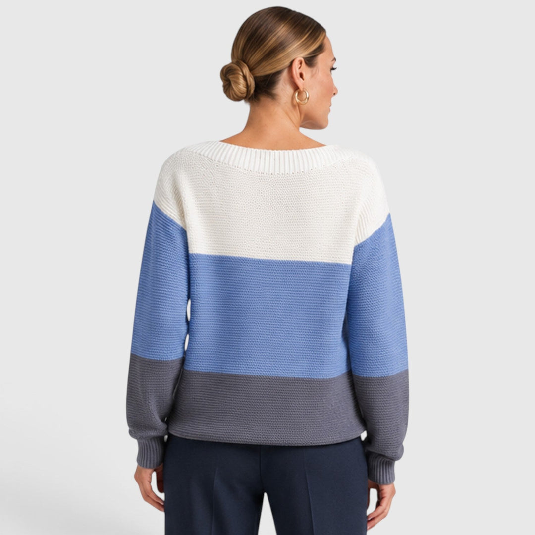 Dorothea | Stylish Colour Block Jumper