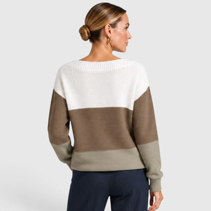 Dorothea | Stylish Colour Block Jumper