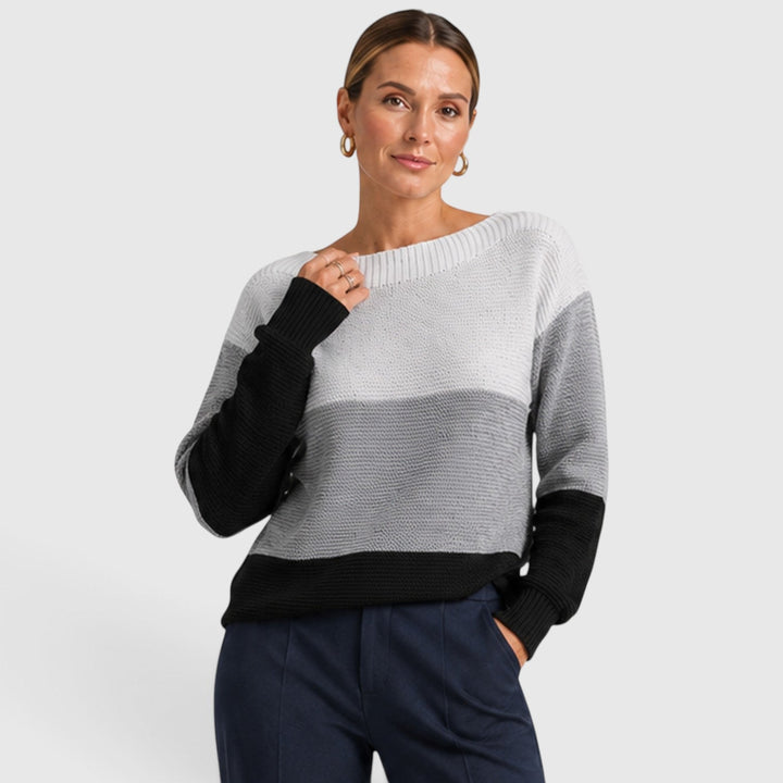 Dorothea | Stylish Colour Block Jumper