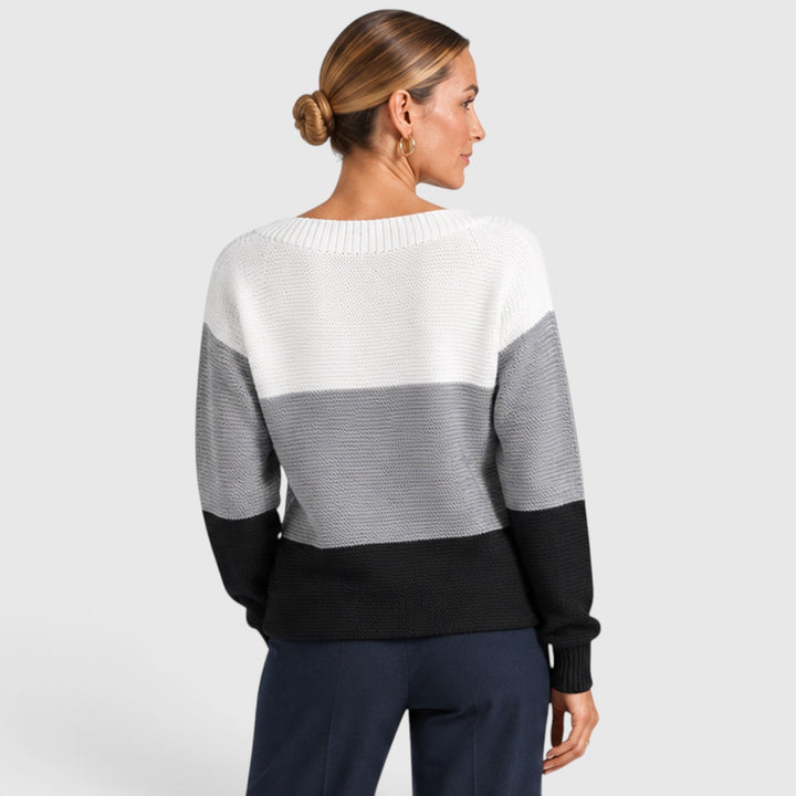 Dorothea | Stylish Colour Block Jumper