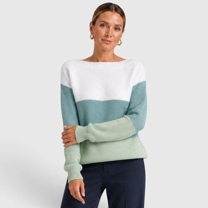 Dorothea | Stylish Colour Block Jumper