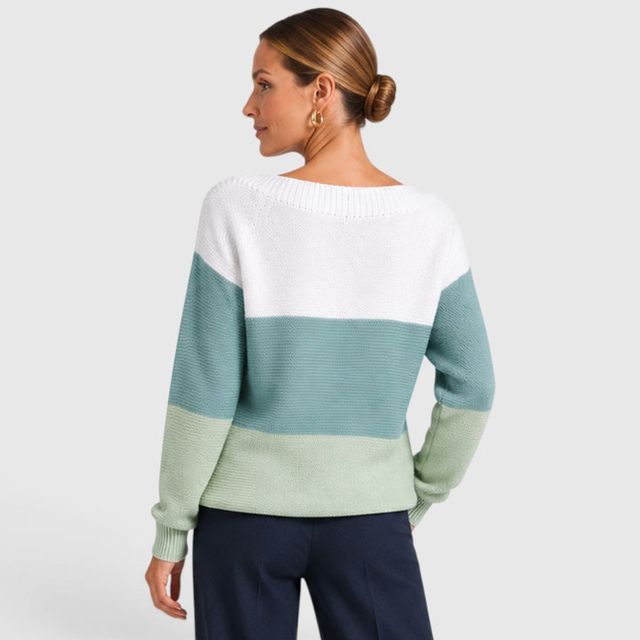 Dorothea | Stylish Colour Block Jumper