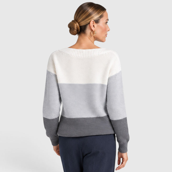 Dorothea | Stylish Colour Block Jumper