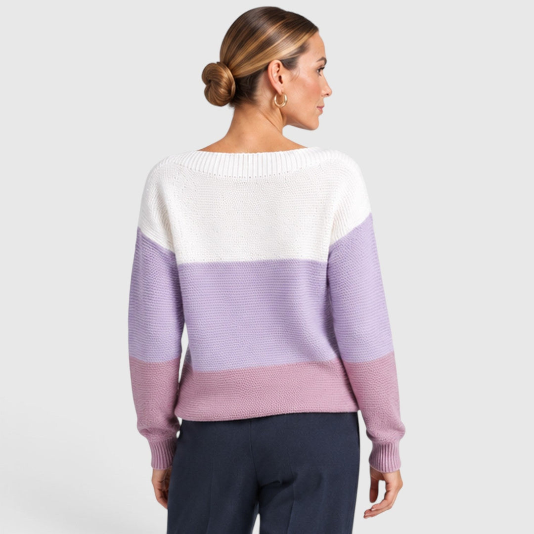 Dorothea | Stylish Colour Block Jumper