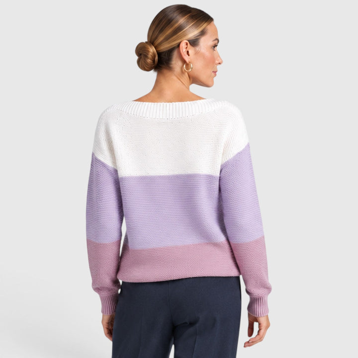 Dorothea | Stylish Colour Block Jumper