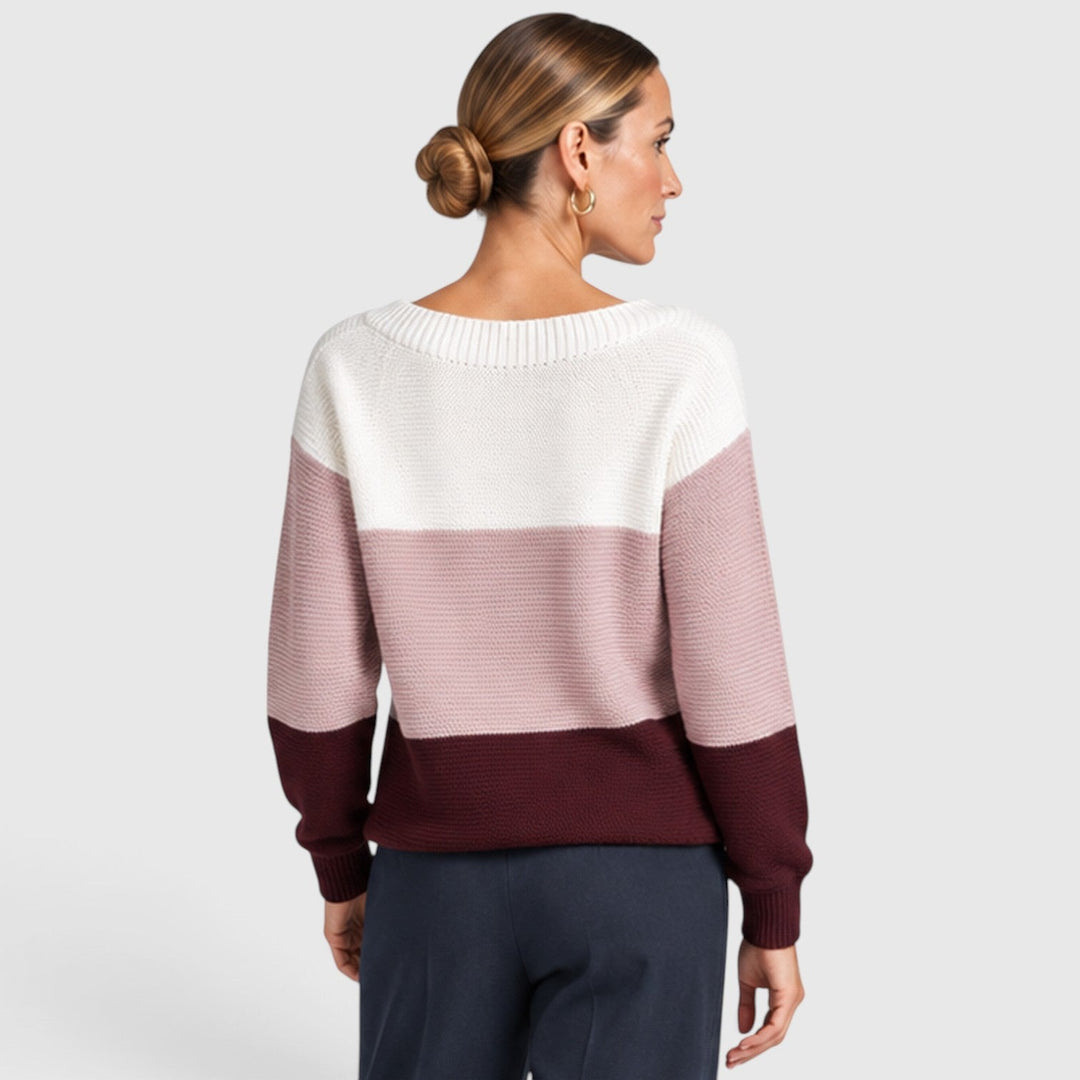 Dorothea | Stylish Colour Block Jumper